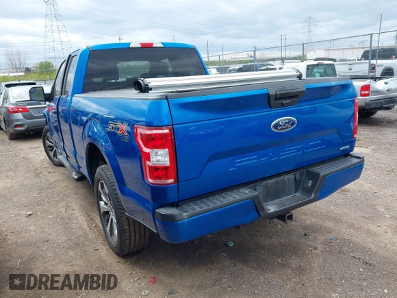 2019 Ford F-150 XL with VIN 1FTEX1EP3KFA11345, listed as a IAAI auction lot 42036915 with 136,608 mi miles. Bid and sale history available at carsss.com. Image 3.