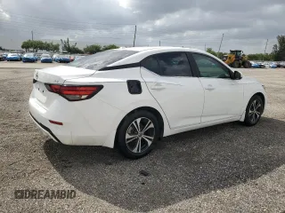 2021 Nissan Sentra SV with VIN 3N1AB8CV6MY307143, listed as a Copart auction lot 50956545 with 53,569 mi miles and Clean Title. Bid and sale history available at carsss.com. Image 3.