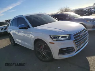 2018 Audi SQ5 Prestige with VIN WA1C4AFYXJ2104340, listed as a Copart auction lot 82862384 with 57,521 mi miles and Salvage Title. Bid and sale history available at DreamBid. Image 4.