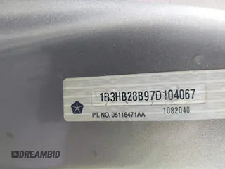 2007 Dodge Caliber z VIN 1B3HB28B97D104067, wystawiony jako IAAI lot #42280713 z przebiegiem 171 514 mil mil oraz . Historia ofert i sprzedaży dostępna na DreamBid. Obrazek 9.