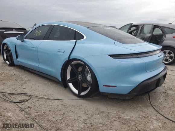 2021 Porsche Taycan 4S with VIN WP0AB2Y19MSA44020, listed as a Copart auction lot 76337974 with 0 miles and Non Repairable. Bid and sale history available at carsss.com. Image 2.
