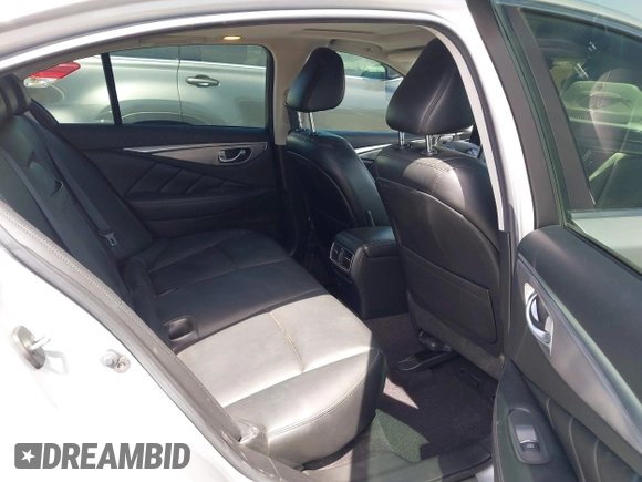 2014 Infiniti Q50 Premium with VIN JN1BV7AP2EM691601, listed as a IAAI auction lot 42323769 with 93,413 mi miles and . Bid and sale history available at DreamBid. Image 8.
