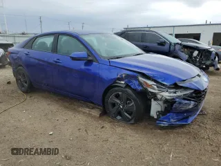2022 Hyundai Elantra SEL with VIN KMHLM4AG4NU321006, listed as a Copart auction lot 50836235 with 45,307 mi miles and Salvage Title. Bid and sale history available at DreamBid. Image 4.