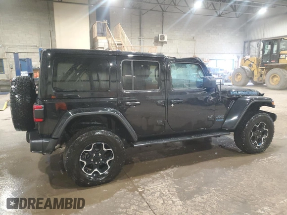 2022 Jeep Wrangler Unlimited Rubicon with VIN 1C4JJXR68NW259728, listed as a Copart auction lot 54884685 with 87,262 mi miles and Clean title. Bid and sale history available at DreamBid. Image 3.