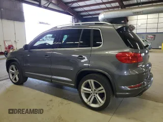 2016 Volkswagen Tiguan R-Line with VIN WVGBV7AX6GW052539, listed as a Copart auction lot 53381925 with 124,626 mi miles and Salvage Title. Bid and sale history available at DreamBid. Image 2.