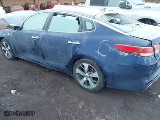 2018 Kia Optima SX with VIN 5XXGW4L21JG208258, listed as a IAAI auction lot 41307781 with 1 mi miles. Bid and sale history available at carsss.com. Image 3.
