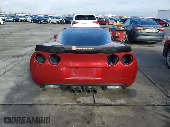2008 Chevrolet Corvette with VIN 1G1YY26W485107420, listed as a Copart auction lot 84562374 with 0 mi miles and Salvage Title. Bid and sale history available at carsss.com. Image 6.