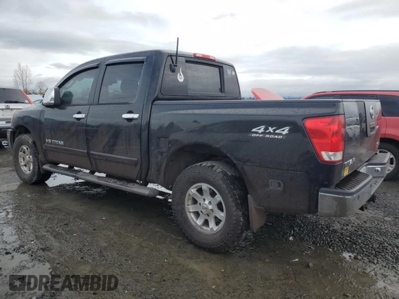 2005 Nissan Titan LE with VIN 1N6AA07B15N552302, listed as a Copart auction lot 44396985 with 172,401 mi miles and Salvage Title. Bid and sale history available at carsss.com. Image 2.