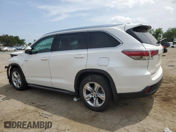 2014 Toyota Highlander Limited with VIN 5TDDCRFH7ES006618, listed as a Copart auction lot 59916665 with 56,290 mi miles and Salvage title. Bid and sale history available at DreamBid. Image 2.