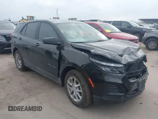 2024 Chevrolet Equinox LS with VIN 3GNAXHEG0RL238118, listed as a IAAI auction lot 41711789 with 16,568 mi miles and . Bid and sale history available at DreamBid. Image 1.