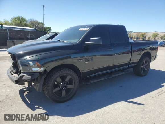 2019 Ram 1500 Classic Express with VIN 1C6RR6FT6KS585554, listed as a Copart auction lot 47987445 with 91,679 mi miles and Salvage Title. Bid and sale history available at carsss.com. Image 1.