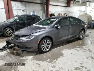 2015 Chrysler 200 S with VIN 1C3CCCBB9FN505720, listed as a Copart auction lot 89372565 with 108,206 mi miles and Salvage Title. Bid and sale history available at carsss.com. Image 1.