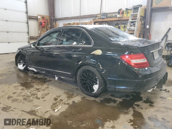 2012 Mercedes-Benz C 300 Sport with VIN WDDGF8BB8CA607942, listed as a Copart auction lot 45365505 with 250,147 mi miles and Salvage title. Bid and sale history available at DreamBid. Image 2.