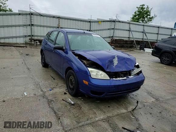 2005 Ford Focus S with VIN 3FAFP37N35R156460, listed as a Copart auction lot 58781635 with 231,066 mi miles and Salvage title. Bid and sale history available at DreamBid. Image 14.