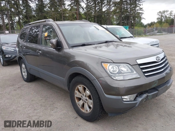 2009 Kia Borrego EX with VIN KNDJH741995015542, listed as a IAAI auction lot 42120069 with 139,457 mi miles. Bid and sale history available at carsss.com. Image 1.