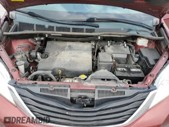 2014 Toyota Sienna LE AAS with VIN 5TDKK3DC9ES479130, listed as a Copart auction lot 57295025 with 207,850 mi miles and Non repairable. Bid and sale history available at DreamBid. Image 12.