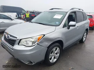 2015 Subaru Forester 2.5i Premium with VIN JF2SJADC2FH830877, listed as a IAAI auction lot 41594954 with 128,984 mi miles. Bid and sale history available at carsss.com. Image 2.