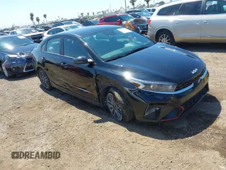 2023 Kia Forte GT-Line with VIN 3KPF54AD6PE672764, listed as a IAAI auction lot 42001535 with 18,907 mi miles. Bid and sale history available at carsss.com. Image 1.