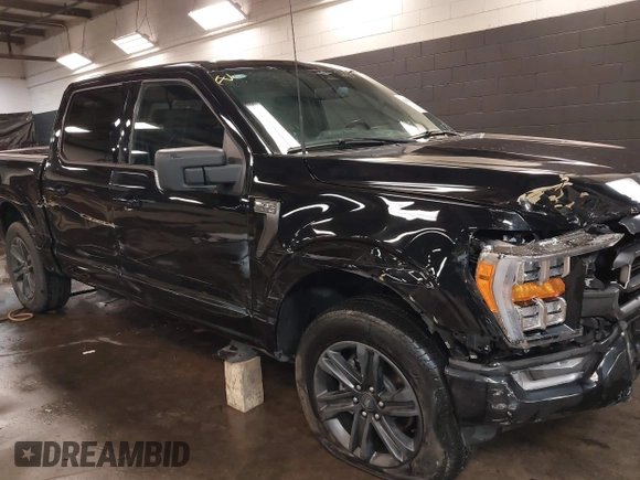 2023 Ford F-150 XL with VIN 1FTFW1E5XPKE80999, listed as a IAAI auction lot 41596993 with 33,285 mi miles. Bid and sale history available at carsss.com. Image 6.