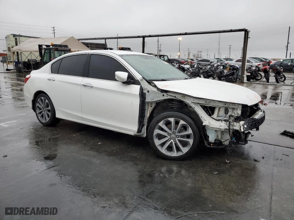 2015 Honda Accord Sedan Sport with VIN 1HGCR2F53FA189300, listed as a Copart auction lot 45384485 with 199,309 mi miles and Salvage Title. Bid and sale history available at carsss.com. Image 4.