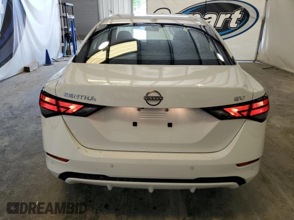 2024 Nissan Sentra SV with VIN 3N1AB8CV3RY352788, listed as a Copart auction lot 54801595 with 28,453 mi miles and Clean Title. Bid and sale history available at DreamBid. Image 6.