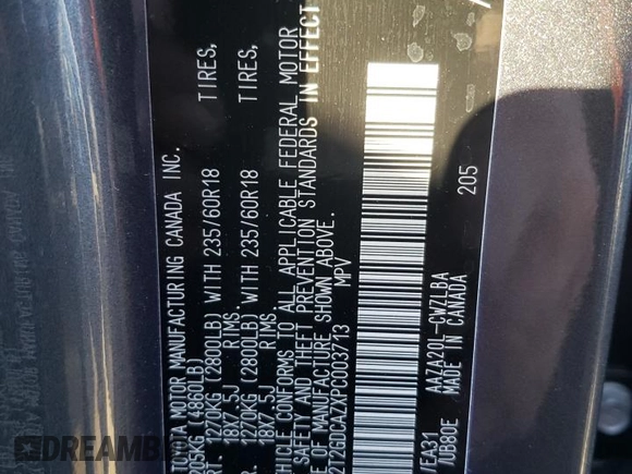 2023 Lexus NX with VIN 2T2GDCAZXPC003713, listed as a Copart auction lot 76096024 with 52,622 mi miles and Clean Title. Bid and sale history available at carsss.com. Image 13.