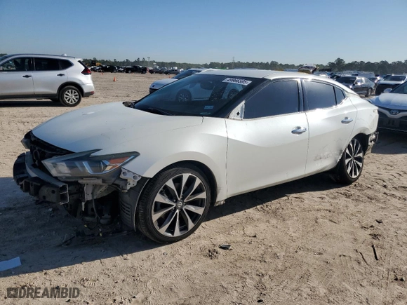 2017 Nissan Maxima SV with VIN 1N4AA6AP0HC427548, listed as a Copart auction lot 49966585 with 137,155 mi miles and Salvage Title. Bid and sale history available at carsss.com. Image 1.