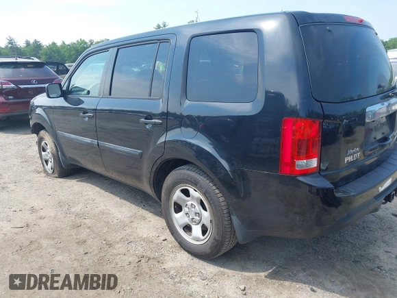 2013 Honda Pilot LX with VIN 5FNYF4H24DB051250, listed as a IAAI auction lot 42433050 with 142,310 mi miles and . Bid and sale history available at DreamBid. Image 3.