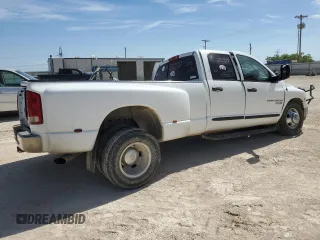 2005 Dodge 3500 SLT z VIN 3D7MR48C15G859605, wystawiony jako Copart lot #55133275 z przebiegiem Nie podano mil oraz Nie do naprawy • Non repairable. Historia ofert i sprzedaży dostępna na DreamBid. Obrazek 3.