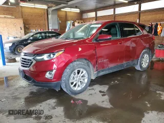 2018 Chevrolet Equinox LT z VIN 2GNAXSEV3J6302057, wystawiony jako Copart lot #55357245 z przebiegiem 79 796 mil mil oraz Szkoda całkowita • Salvage title. Historia ofert i sprzedaży dostępna na DreamBid. Obrazek 1.