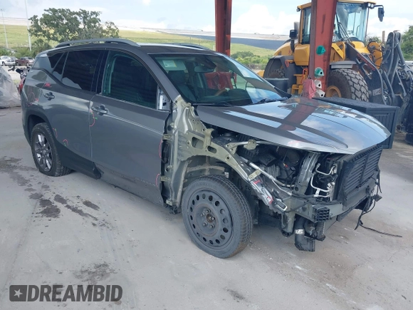 2023 GMC Terrain SLT z VIN 3GKALVEG9PL187402, wystawiony jako IAAI lot #42335091 z przebiegiem 59 032 mil mil oraz . Historia ofert i sprzedaży dostępna na DreamBid. Obrazek 1.