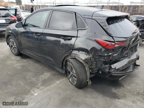 2022 Hyundai Kona Electric Limited with VIN KM8K53AG2NU157337, listed as a Copart auction lot 85951694 with 62,285 mi miles and Salvage Title. Bid and sale history available at carsss.com. Image 2.