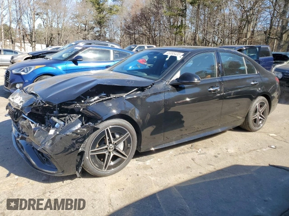 2024 Mercedes-Benz C 300 z VIN W1KAF4HBXRR177105, wystawiony jako Copart lot #45895435 z przebiegiem 10 057 mil mil oraz Szkoda całkowita • Salvage title. Historia ofert i sprzedaży dostępna na DreamBid. Obrazek 1.
