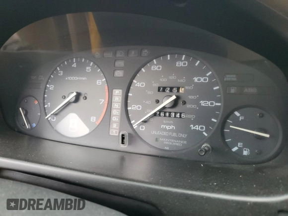 1997 Honda Accord EX with VIN 1HGCD5668VA262569, listed as a Copart auction lot 44713835 with 261,346 mi miles and Salvage Title. Bid and sale history available at DreamBid. Image 9.