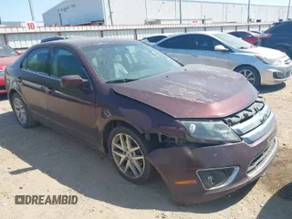 2012 Ford Fusion SEL with VIN 3FAHP0JA4CR310832, listed as a IAAI auction lot 42021303 with 277,481 mi miles. Bid and sale history available at carsss.com. Image 1.