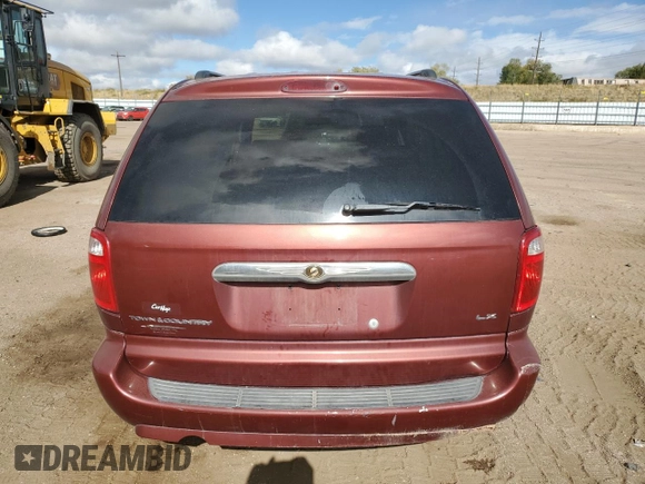 2007 Chrysler Town & Country LWB LX with VIN 2A4GP44R67R341603, listed as a Copart auction lot 78658554 with 0 mi miles and Salvage Title. Bid and sale history available at carsss.com. Image 6.