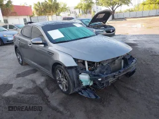 2013 Kia Optima SX with VIN 5XXGR4A6XDG151415, listed as a IAAI auction lot 41881054 with 253,877 mi miles. Bid and sale history available at carsss.com. Image 1.