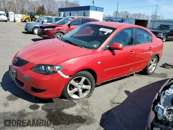 2006 Mazda 3 i Touring with VIN JM1BK32FX61409499, listed as a Copart auction lot 51084515 with 226,252 mi miles and Clean Title. Bid and sale history available at DreamBid. Image 1.