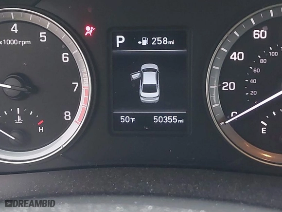 2019 Hyundai Sonata SE with VIN 5NPE24AF7KH734294, listed as a IAAI auction lot 41661304 with 50,355 mi miles. Bid and sale history available at carsss.com. Image 15.