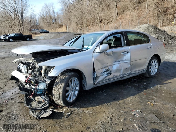 2007 Lexus GS 350 with VIN JTHCE96S570011919, listed as a Copart auction lot 49958435 with 0 mi miles and Salvage Title. Bid and sale history available at carsss.com. Image 1.