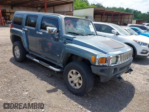 2007 Hummer H3 SUV with VIN 5GTDN13E078220713, listed as a IAAI auction lot 42122511 with 190,073 mi miles. Bid and sale history available at carsss.com. Image 1.