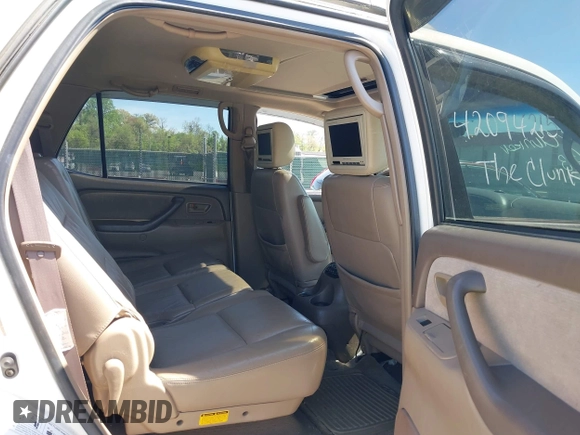 2003 Toyota Sequoia SR5 with VIN 5TDBT44A03S169642, listed as a IAAI auction lot 42094215 with 144,498 mi miles and . Bid and sale history available at DreamBid. Image 8.