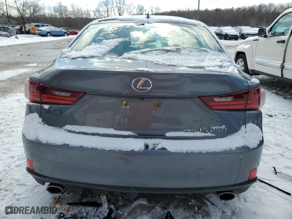 2014 Lexus IS 250 with VIN JTHCF1D22E5007375, listed as a Copart auction lot 45572515 with 16,865 mi miles and Salvage Title. Bid and sale history available at carsss.com. Image 6.