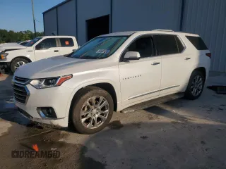 2018 Chevrolet Traverse Premier with VIN 1GNERKKW4JJ242477, listed as a Copart auction lot 50453125 with 133,698 mi miles and Salvage Title. Bid and sale history available at carsss.com. Image 1.