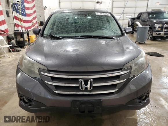 2013 Honda CR-V EX-L with VIN 2HKRM4H7XDH665484, listed as a Copart auction lot 51272685 with 142,209 mi miles and Salvage Title. Bid and sale history available at carsss.com. Image 5.