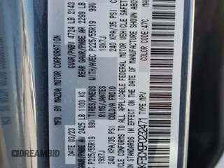 2023 Mazda CX-5 2.5 S Preferred Package with VIN JM3KFBCM9P0232471, listed as a Copart auction lot 50134005 with 30,300 mi miles and Salvage Title. Bid and sale history available at carsss.com. Image 13.