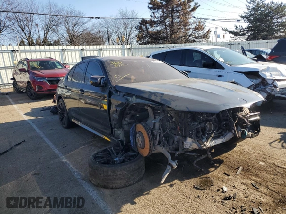 2019 BMW M5 Competition with VIN WBSJF0C50KB285504, listed as a Copart auction lot 71263302 with 0 mi miles. Bid and sale history available at carsss.com. Image 4.