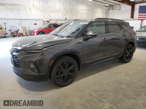2021 Chevrolet Blazer RS with VIN 3GNKBKRS3MS515678, listed as a Copart auction lot 61195165 with 102,082 mi miles and Non repairable. Bid and sale history available at DreamBid. Image 1.