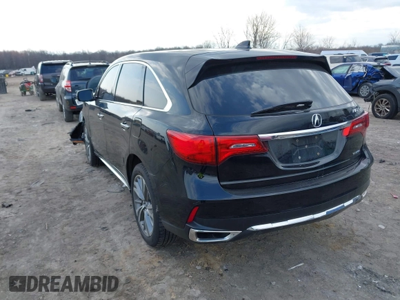 2017 Acura MDX w/Technology Pkg with VIN 5FRYD4H53HB032029, listed as a IAAI auction lot 41900361 with 184,224 mi miles. Bid and sale history available at carsss.com. Image 3.