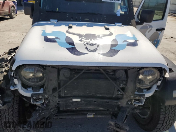 2023 Jeep Wrangler Sport S with VIN 1C4HJXDG3PW522449, listed as a Copart auction lot 41622185 with 25,436 mi miles and Salvage Title. Bid and sale history available at DreamBid. Image 12.